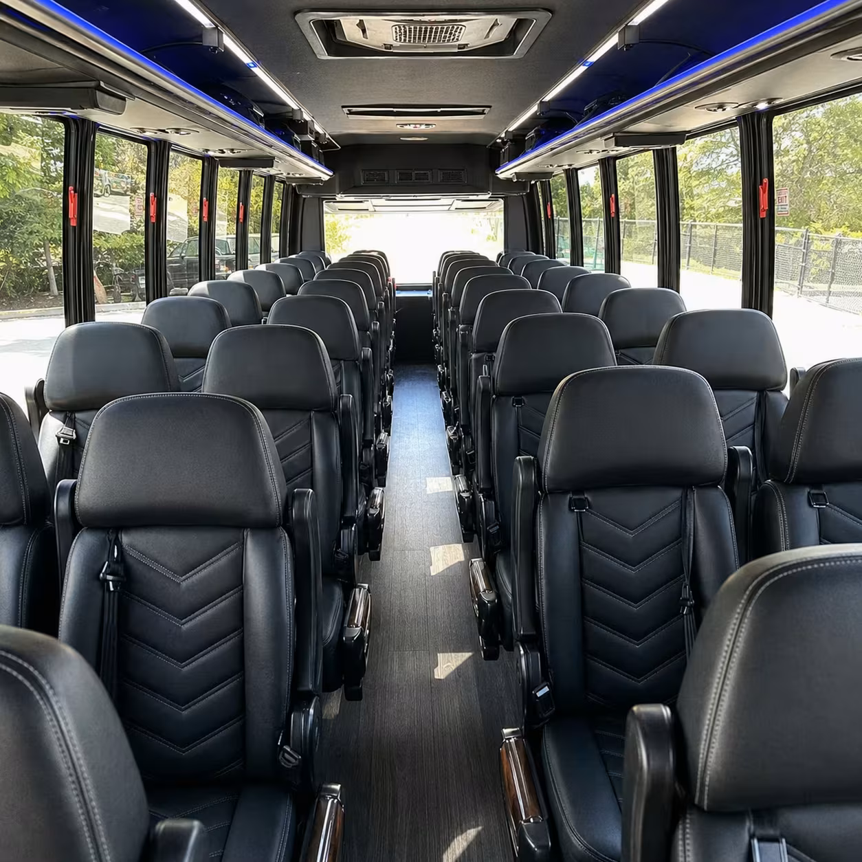28 passenger minibus interior