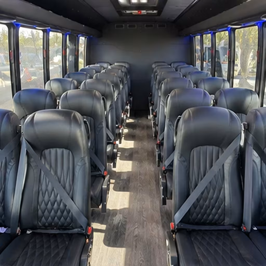 35 passenger minibus inside