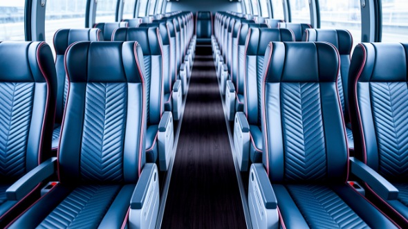 gilbert 50 passenger charter bus inside