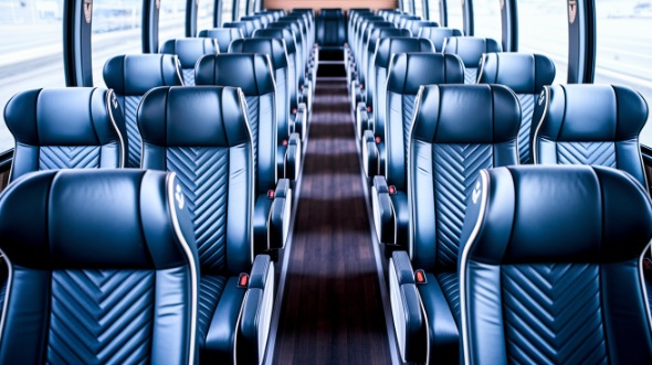 gilbert 54 passenger charter bus inside