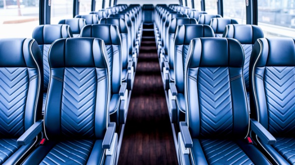 gilbert 56 passenger charter bus inside
