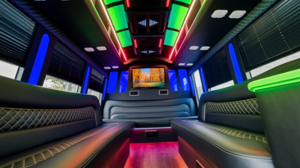 party bus rental interior gilbert